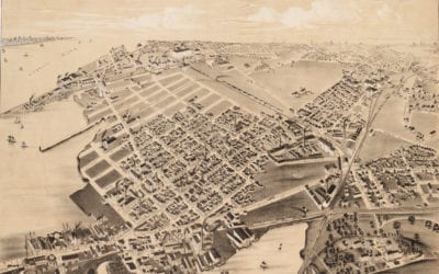 Beautifully restored map of East Cambridge, MA from 1879