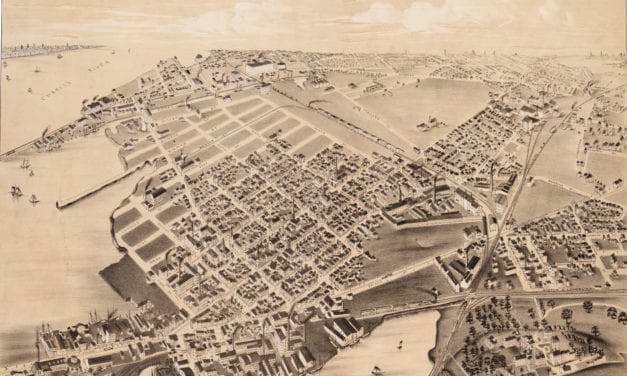 Beautifully restored map of East Cambridge, MA from 1879