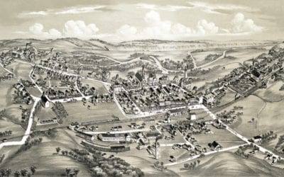 Historic old map of East Stroudsburg, PA from 1884