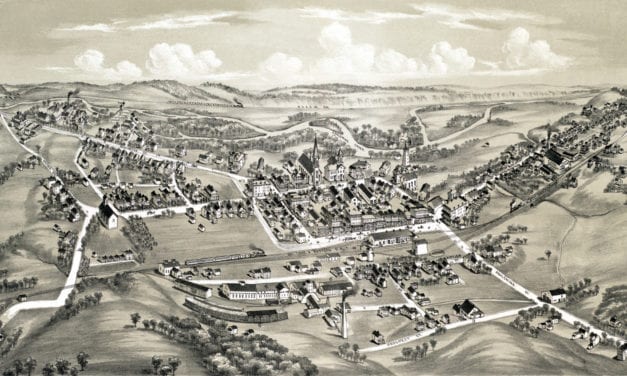 Historic old map of East Stroudsburg, PA from 1884