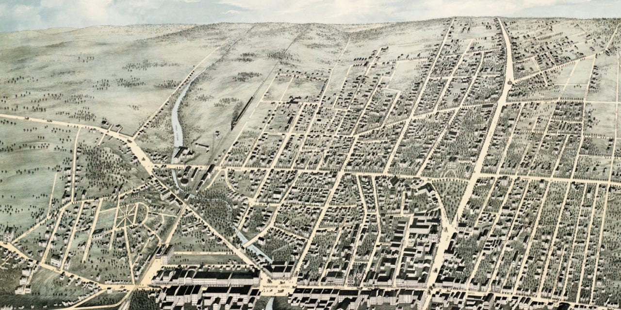 Beautifully restored map of Haverhill, MA from 1876