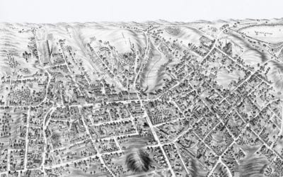 Beautifully restored map of Marlborough, MA from 1878