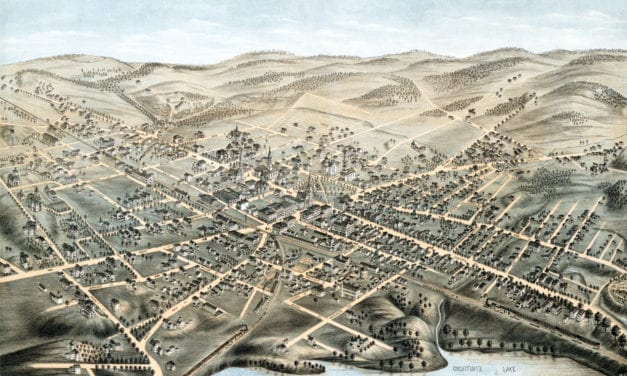 Beautifully restored map of Natick, Massachusetts from 1877