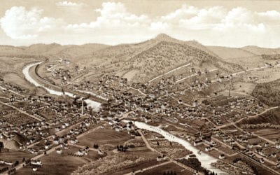 Beautifully detailed map of Orange, MA from 1883