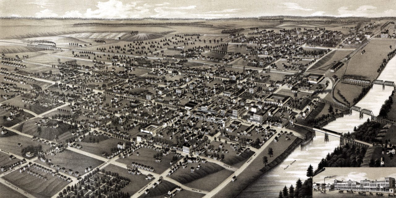 Beautifully restored map of Albany, Georgia from 1885