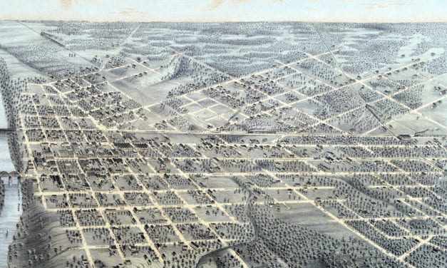 Beautifully detailed map of Dallas, Texas from 1872