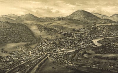 Historic old map of Hinsdale, New Hampshire from 1886