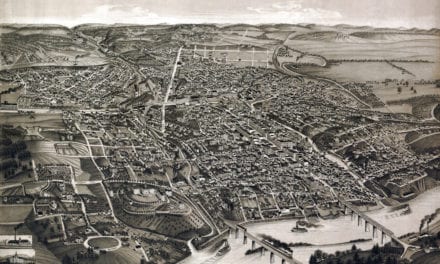 Beautifully detailed map of Knoxville, Tennessee in 1886
