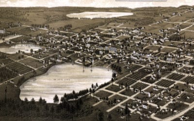 Beautifully restored map of Lake City, Florida in 1885