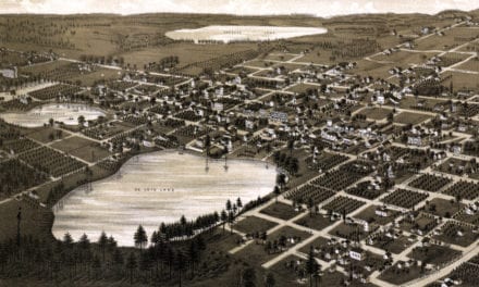 Beautifully restored map of Lake City, Florida in 1885