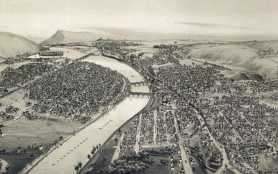 Beautifully detailed map of Pittston, Pennsylvania from 1892
