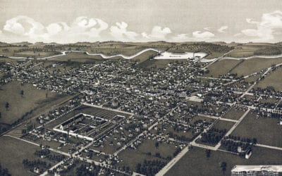 Beautifully restored map of Waupun, Wisconsin in 1885