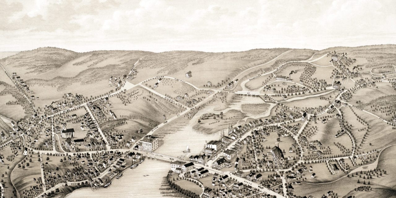 Beautifully detailed map of Westport, CT from 1878