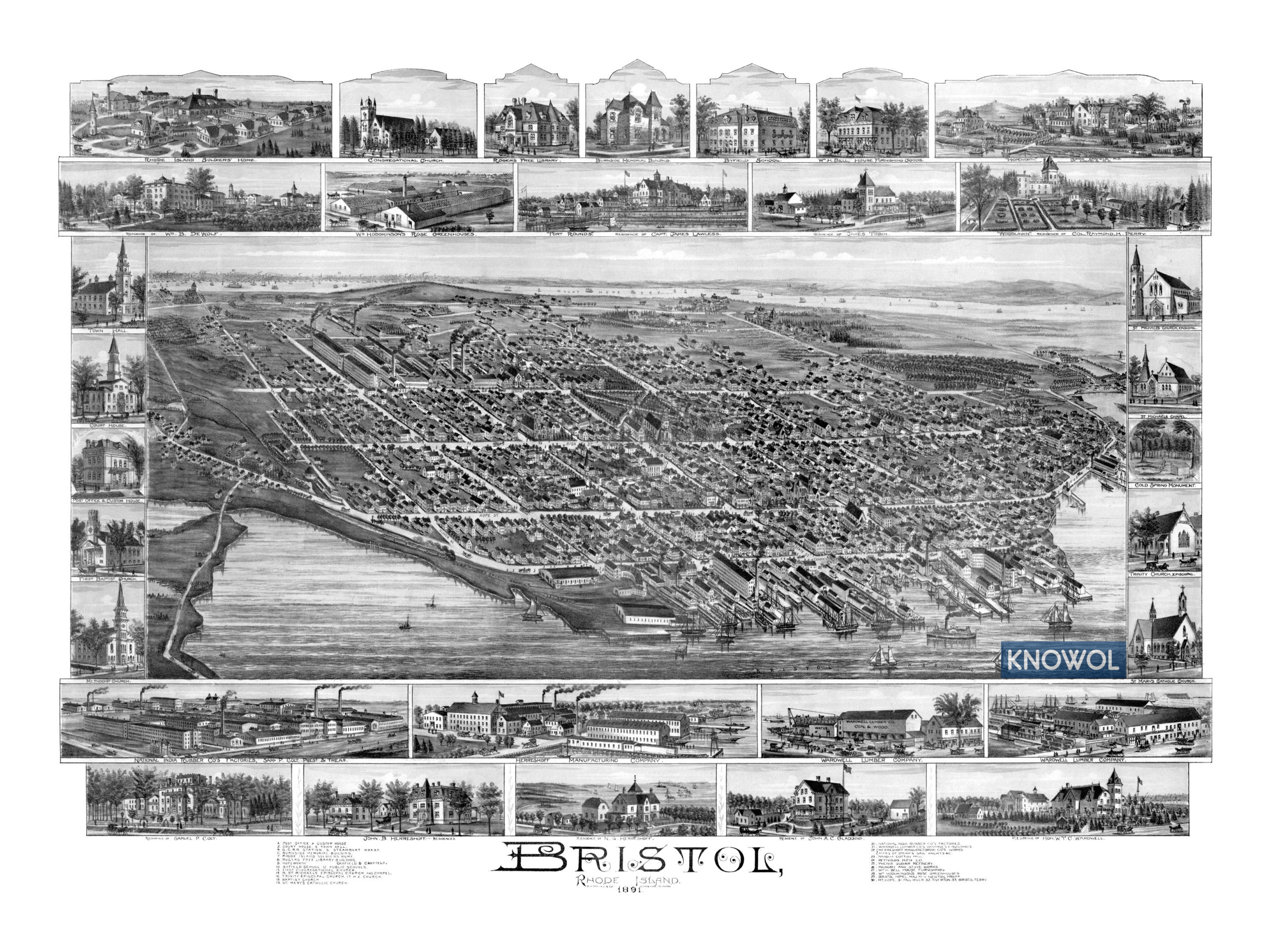 Beautifully restored map of Saint Paul, Minnesota from 1888 - KNOWOL