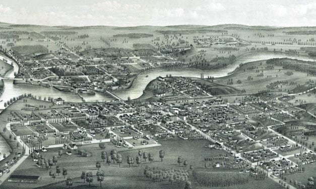 Beautifully restored map of Jefferson, Wisconsin in 1880