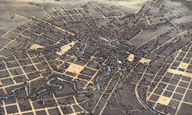 Beautifully detailed map of San Antonio, Texas from 1873