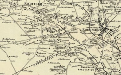 Beautifully restored map of Howell, NJ from 1873