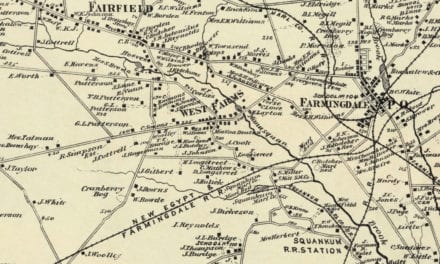 Beautifully restored map of Howell, NJ from 1873