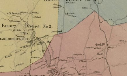 Historic landowners map of Marlborough, CT from 1869