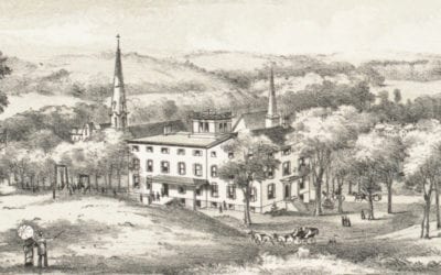 Beautifully restored map of Newton, New Jersey from 1883