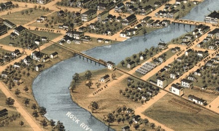 Beautifully restored map of Fort Atkinson, WI from 1870