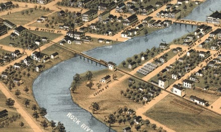Beautifully restored map of Fort Atkinson, WI from 1870