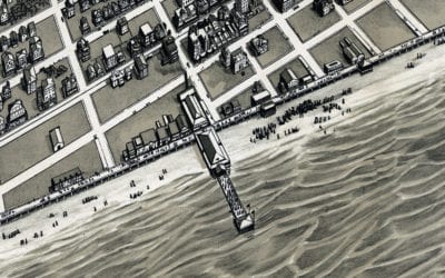 Beautifully restored map of Ocean City, NJ from 1903