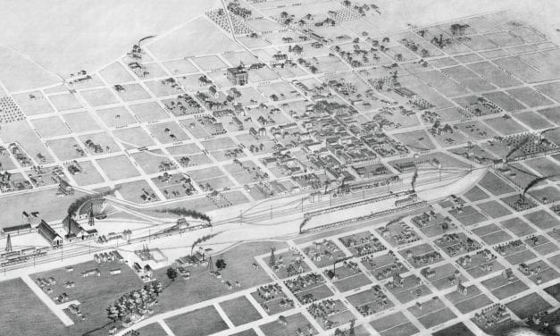 Beautifully restored map of Albuquerque, New Mexico from 1886