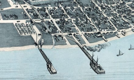 Beautifully restored map of Corpus Christi, Texas from 1887