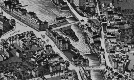 Beautifully restored map of Exeter, New Hampshire from 1884