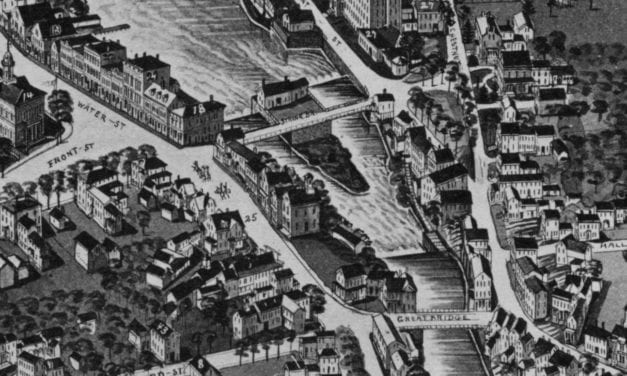 Beautifully restored map of Exeter, New Hampshire from 1884