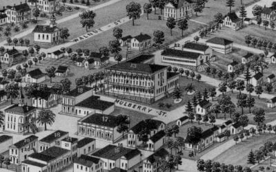 Beautifully restored map of Monticello, Florida from 1885