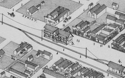 Beautifully restored map of Abilene, TX from 1883