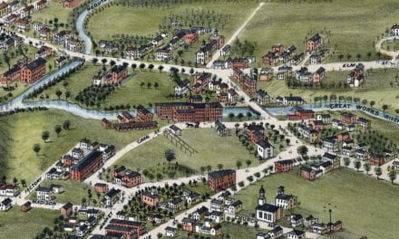 Beautifully Restored Map of North Berwick, Maine from 1877