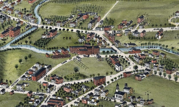 Beautifully Restored Map of North Berwick, Maine from 1877