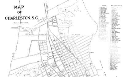 Historic Street Map of Charleston, South Carolina from 1912