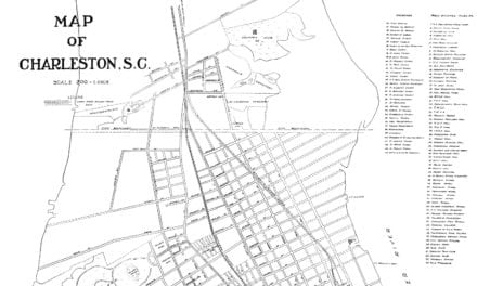 Historic Street Map of Charleston, South Carolina from 1912