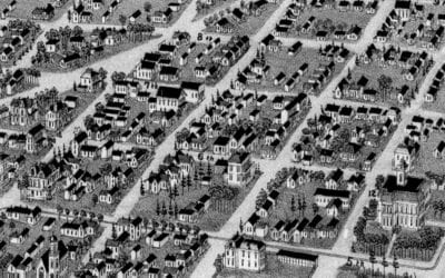 Beautifully restored map of Texarkana, TX and AR from 1888