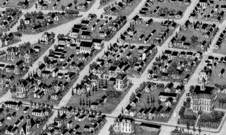 Beautifully restored map of Texarkana, TX and AR from 1888