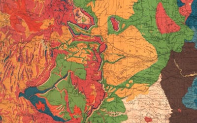 Beautifully restored Geological Map of the United States from 1872