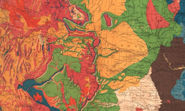 Beautifully restored Geological Map of the United States from 1872