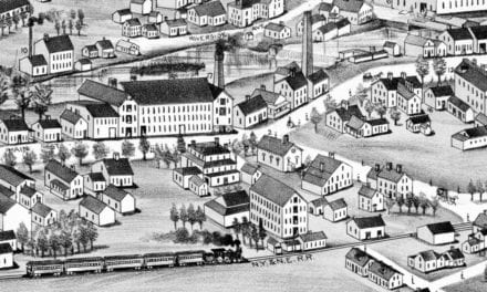 Beautifully restored map of Washington Village, R.I. from 1888