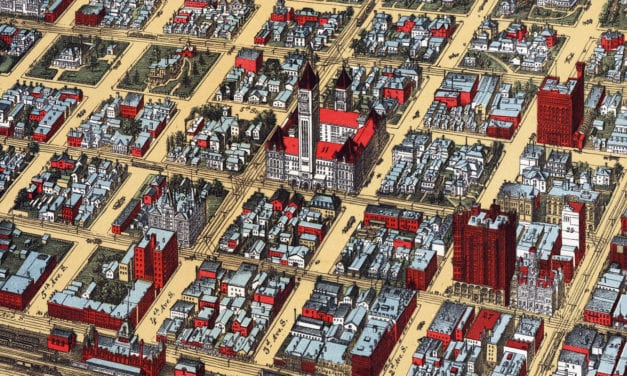 Beautifully restored map of Minneapolis, MN from 1891