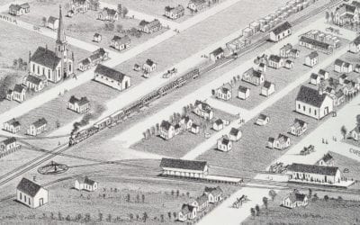Beautifully restored map of Plano, Texas from 1891