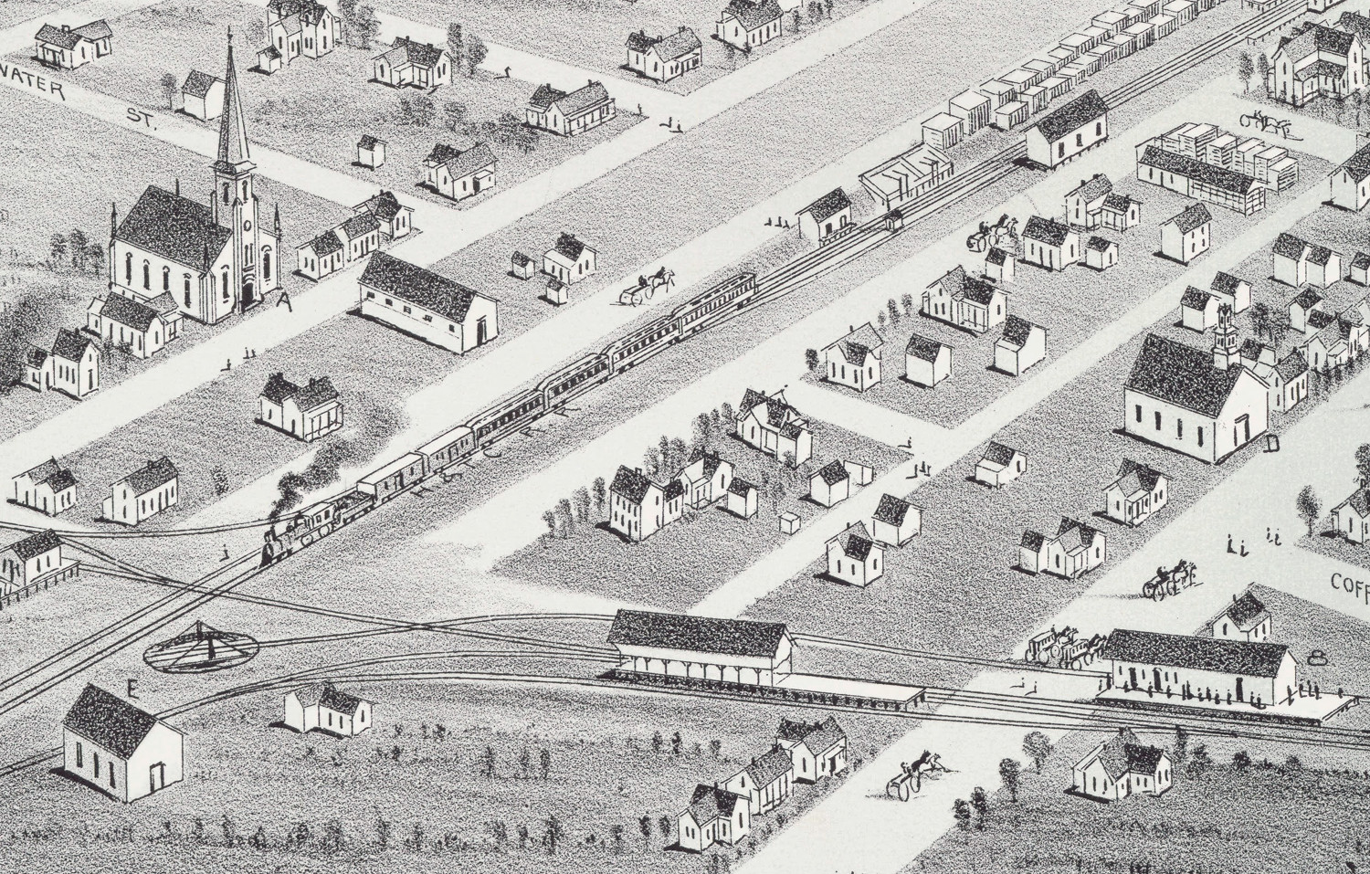 Beautifully restored map of Plano, Texas from 1891 KNOWOL