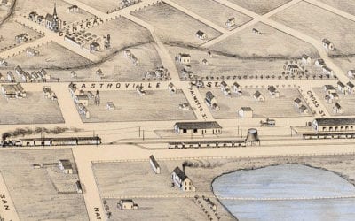 Beautifully restored map of Salinas, California from 1875