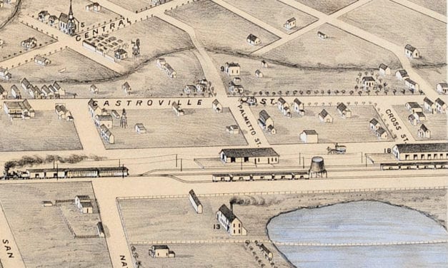 Beautifully restored map of Salinas, California from 1875