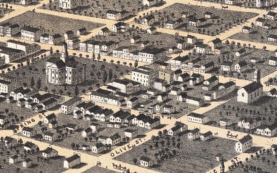Beautifully restored map of Newton, Iowa from 1868