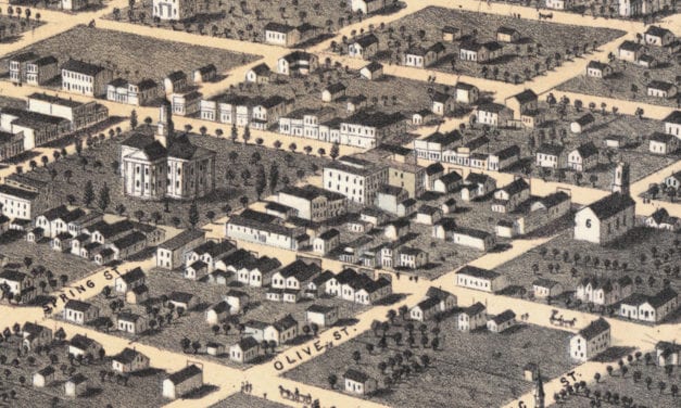 Beautifully restored map of Newton, Iowa from 1868