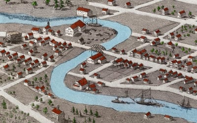 Historic old map of Green Bay, Wisconsin from 1867